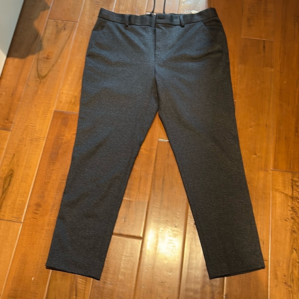 Men’s Zara black/gray chino pants - button and drawstring